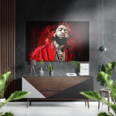 Nipsey Hussle Brushed Aluminium Dibond Wall Art.